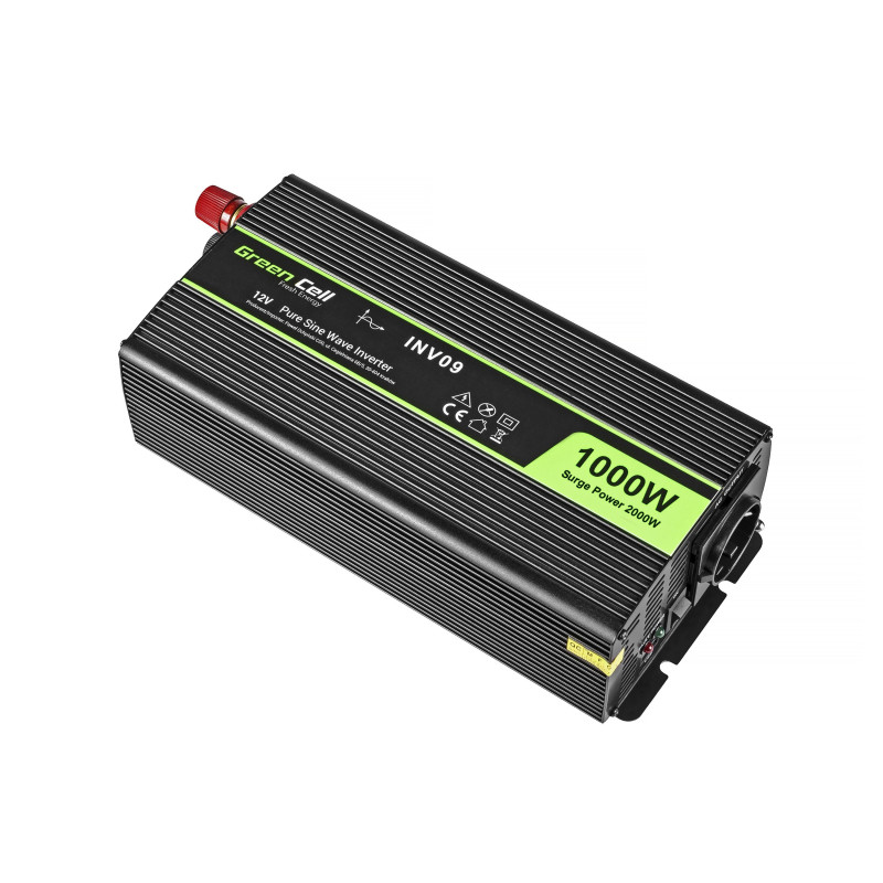 Green Cell Registered Voltage Car Inverter 12V to 230V 1000W / 2000W Full Sine Wave