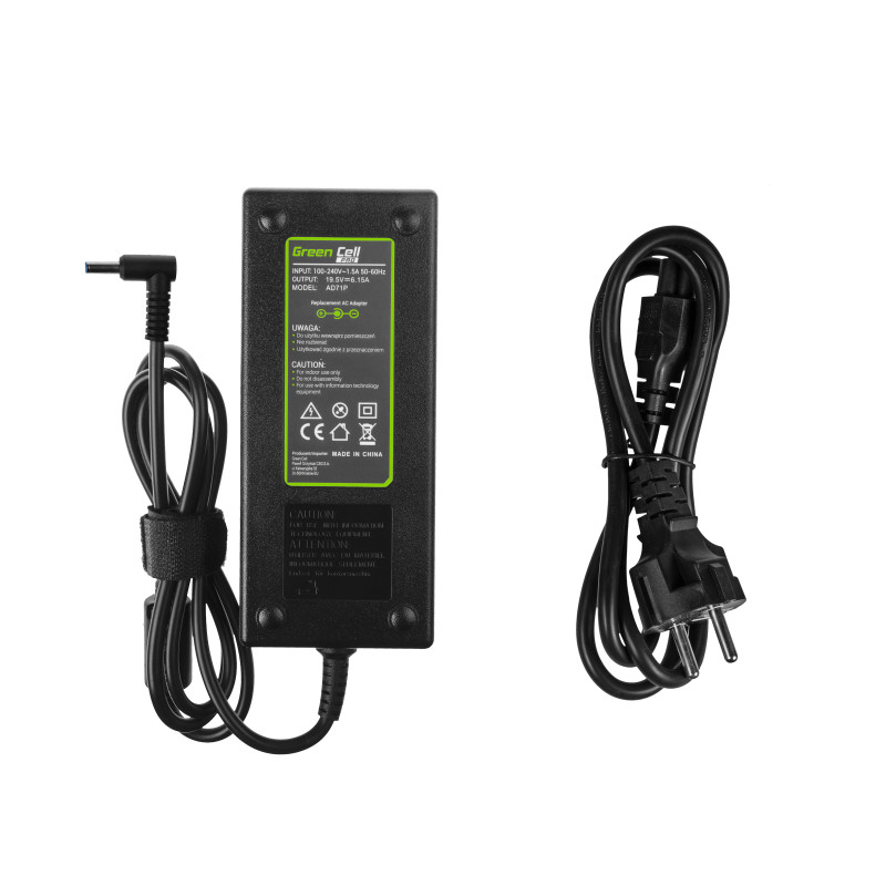 Green Cell PRO Charger AC Adapter for HP Omen 15-5000 17-W HP Envy 15-J 17-J 19.5V 6.15A 120W