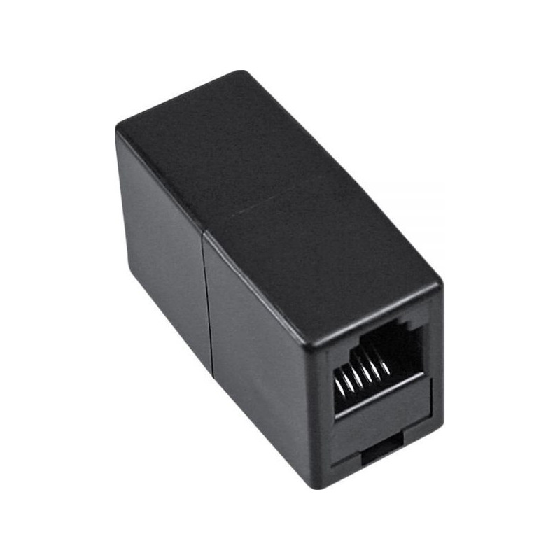 InLine RJ12 Adapter Female / Female 6P6C Black (69999)