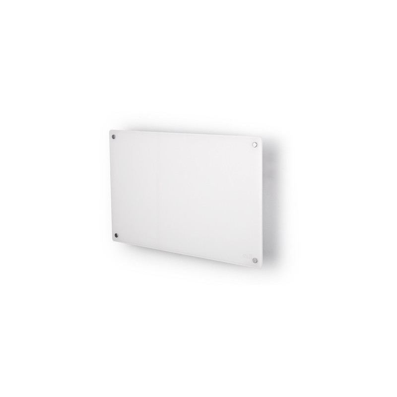 Mill White Type Glass Panel Heater 600 W White (Nedaudz boj. iepak.)