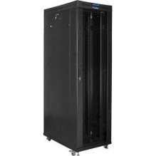 FLOOR-STANDING RACK CABINET 19" 42U 600X1200 BLACK LCD GLASS DOOR LANBERG (FLAT PACK)