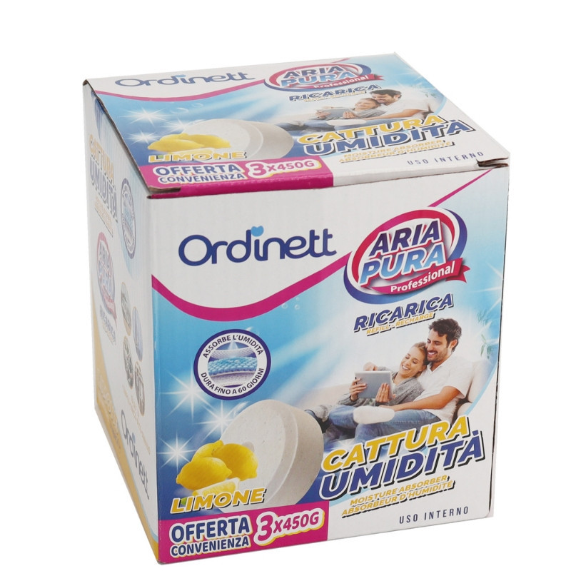Mitruma absorbetaja papildinamas tabletes 450g x 3 gab. citrons 8000303311522