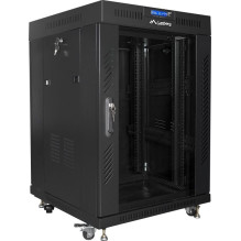 LANBERG Brīvi stāvošs 19" RACK CABINET 15U 600x600 BLACK