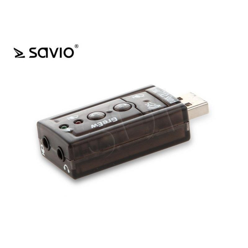 Savio AK-01 Skaņas Karte USB / 7.1 / Regulējams Skaļums / Mikrofons