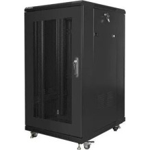 Standing cabinet 19 inches 22U 600x800 perforated door black