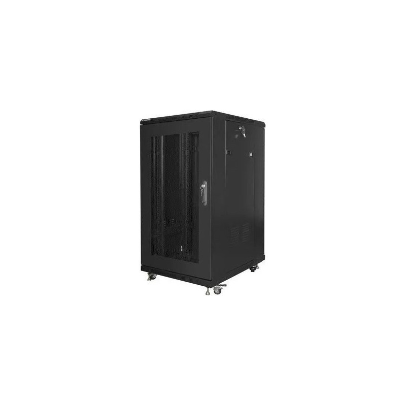 Standing cabinet 19 inches 22U 600x800 perforated door black