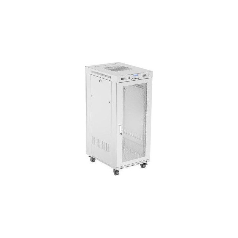 FLOOR-STANDING RACK CABINET 19" 27U 600X800 GREY PERFORATED LCD DOOR LANBERG (FLAT PACK)