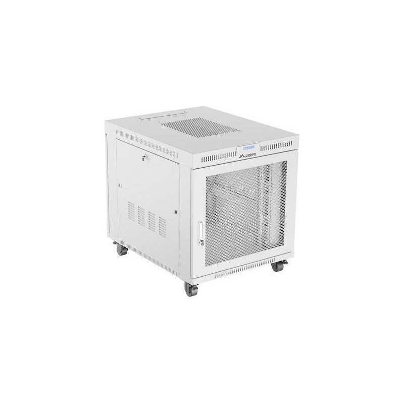 FLOOR STANDING RACK CABINET 19" 15U 800X1000 GREY PERFORATED LCD DOOR LANBERG (FLAT PACK)