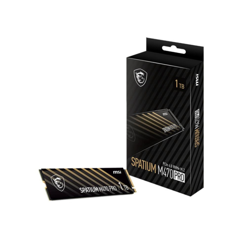 MSI Spatium M470 PRO PCIe 4.0 NVMe M.2 1TB PCI Express 4.0 3D NAND
