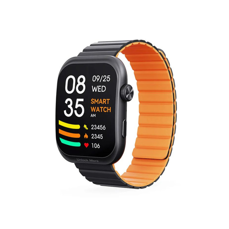 AUKEY SW-1U Smartwatch with Two Magnetic Straps Zinc Alloy Case Gray
