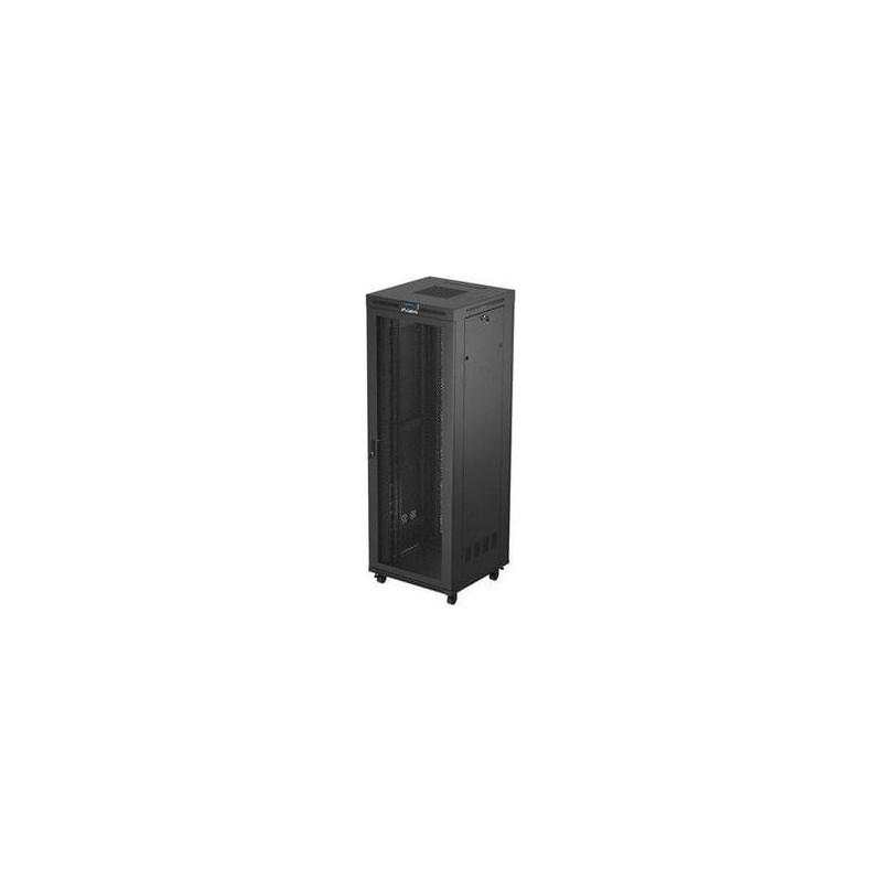 Standing rack cabinet 19'' 47U 800x800 black perforated door LCD LANBERG (FLAT PACK)