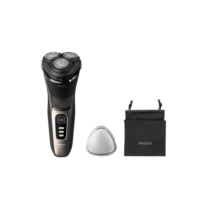 Philips S3242 / 12 men's shaver Rotation shaver Trimmer Black Gold