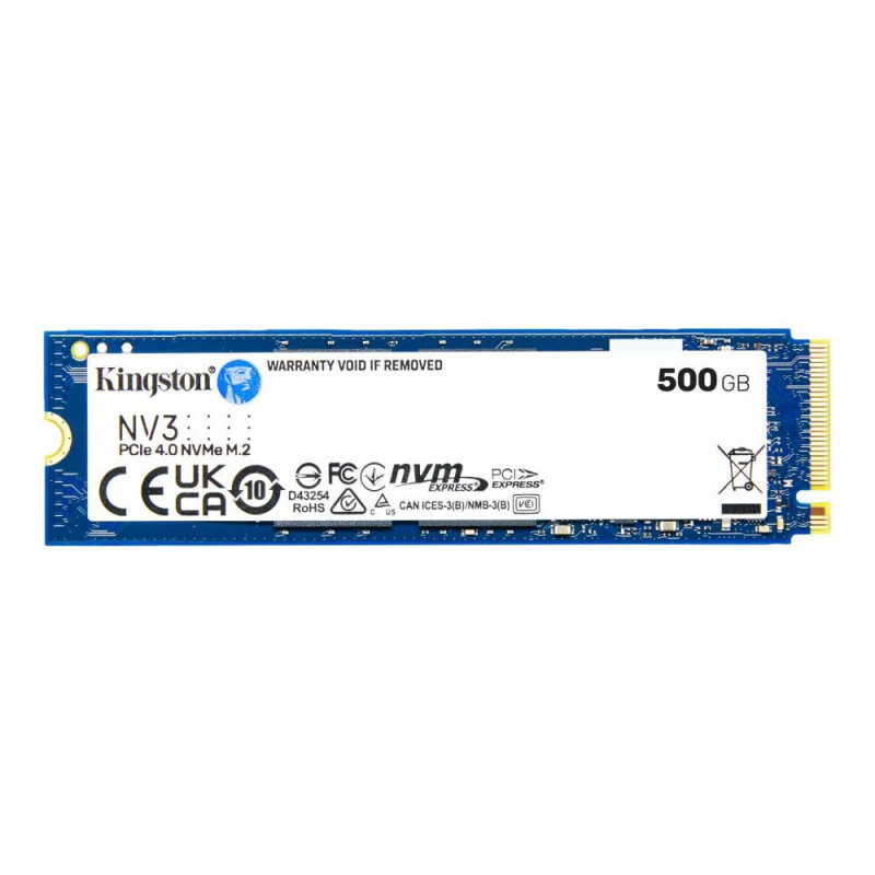 Kingston Solid state drive 500 GB NV3 M.2 PCIe 4.0 x4 (NVMe) 740617344806