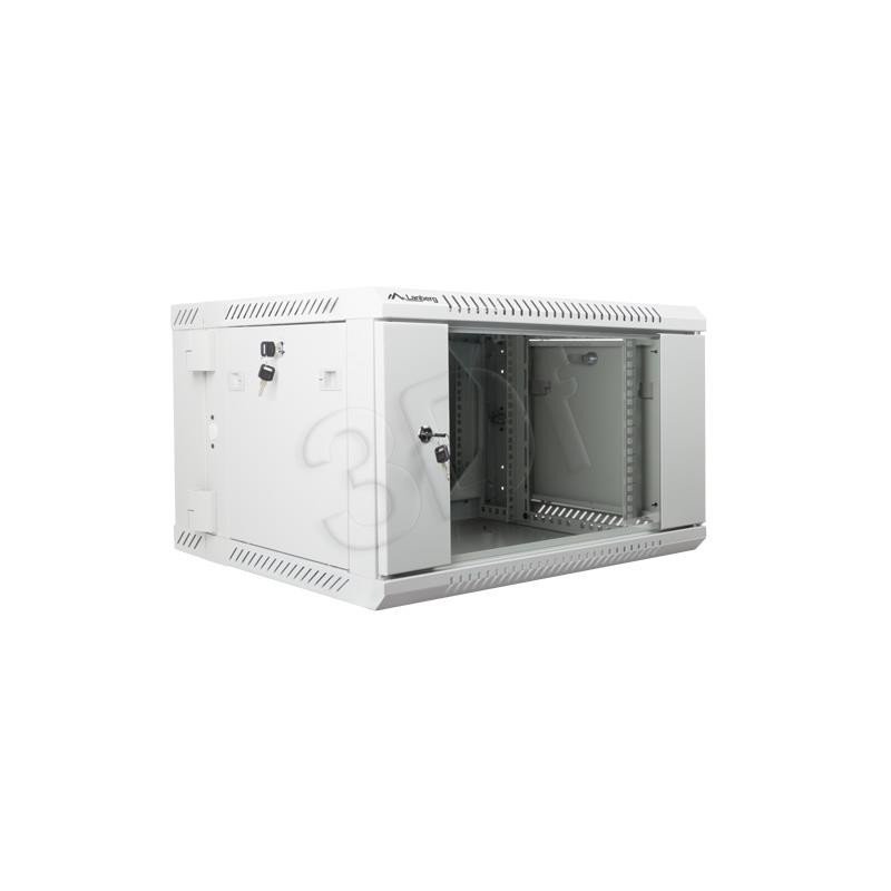 Wall-Mounted Rack 19'' 6U 2sect 600X600mm grey