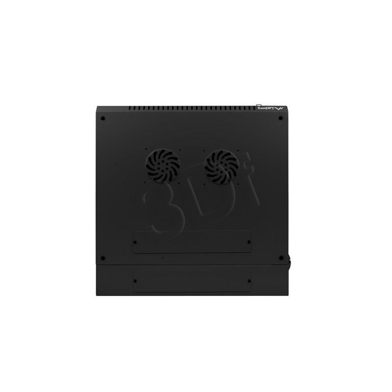 Wall-Mounted Rack 19'' 9U 2sect 600X600mm blac