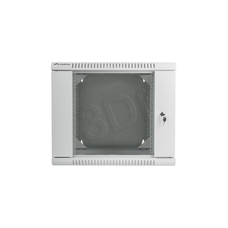 Wall-Mounted Rack 19'' 9U 2sect 600X600mm grey