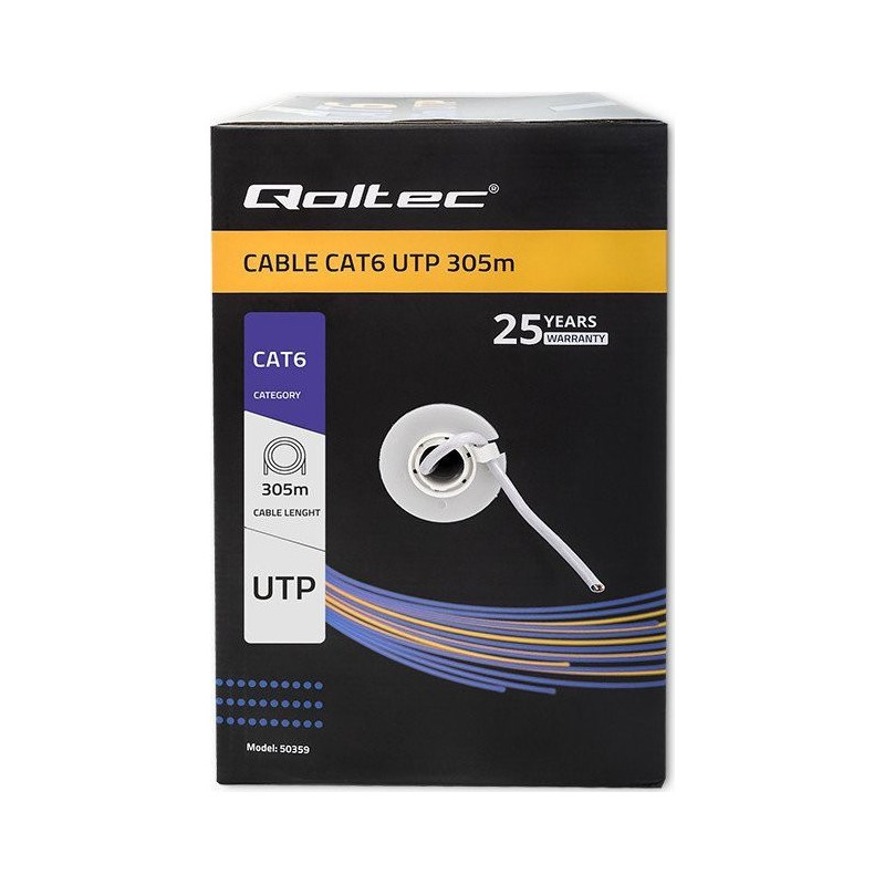 Qoltec Patchcord UTP cable CAT6 305m