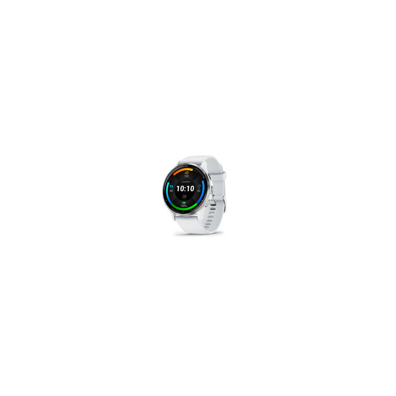 Garmin Venu 3 3.56 cm (1.4") AMOLED Digital 454 x 454 pixels Touchscreen Silver White Wi-Fi GPS (satellite) 010-027