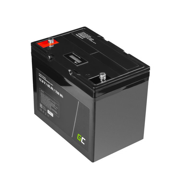 Green Cell LiFePO4 Battery 12V 12.8V 60Ah for photovoltaic system campers and boats