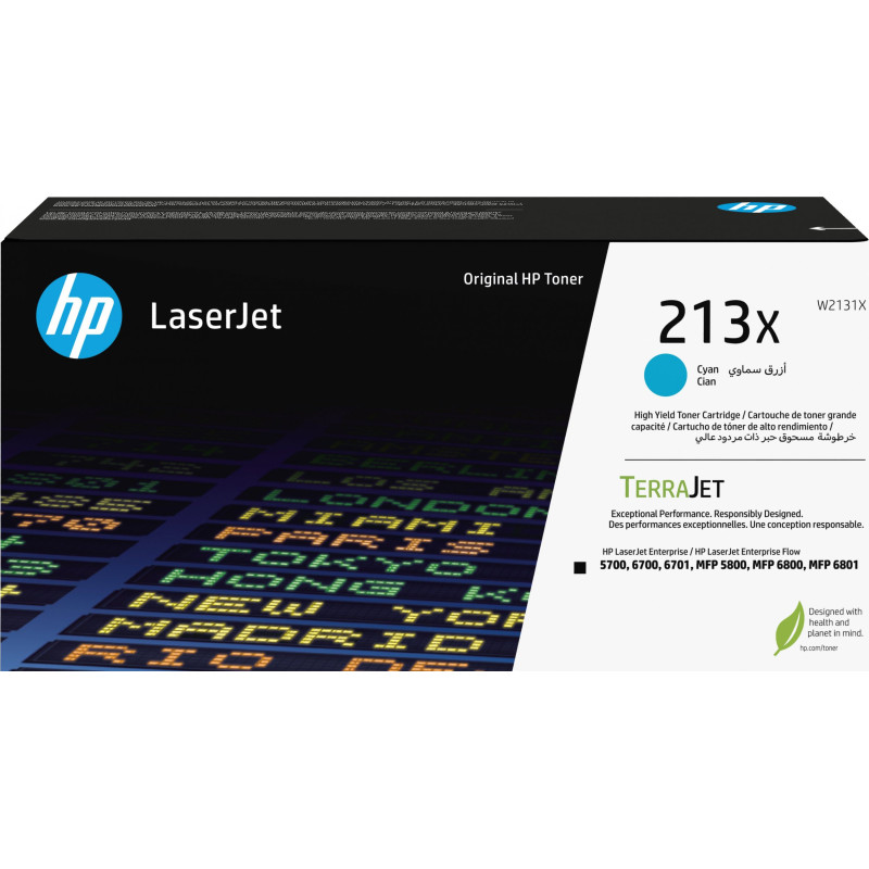 HP 213X Cyn Original LaserJet Toner Crtg