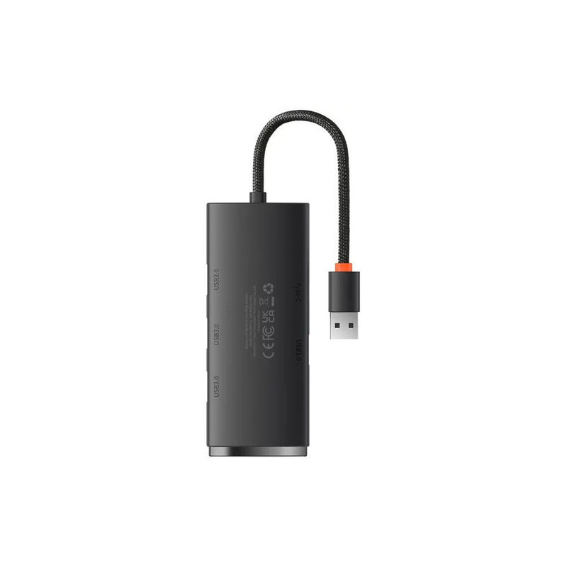 Baseus Lite Series Hub 4in1 USB to 4x USB 3.0 25cm (Black)