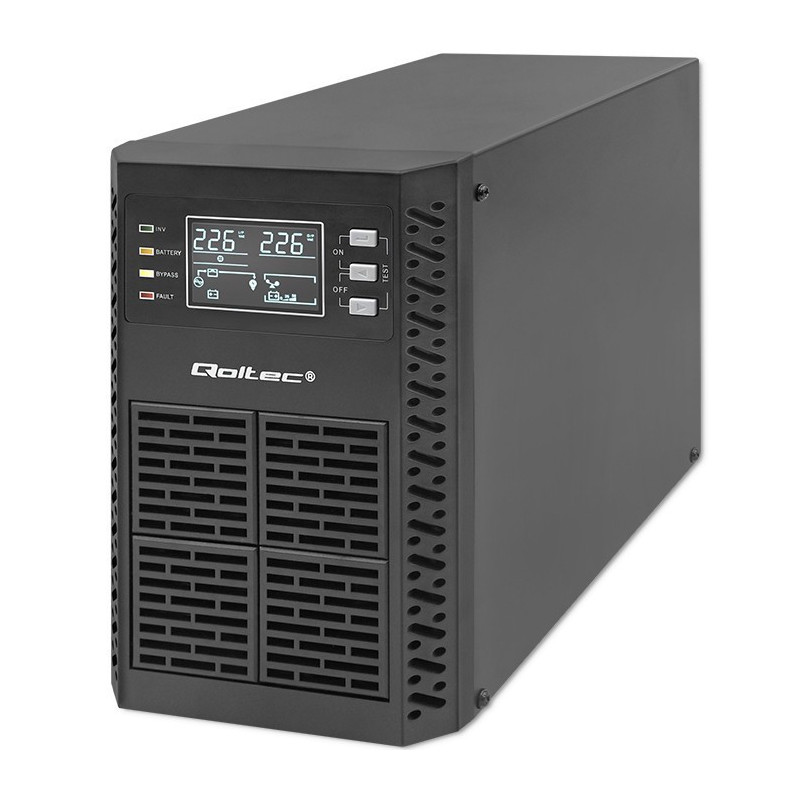 QOLTEC UPS 1KVA POWER FACTOR 1.0 LCD EPO