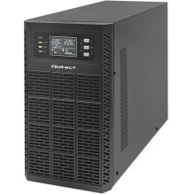 Qoltec 52282 Uninterruptible Power Supply UPS 3kVA 3000W Power factor 1.0 LCD EPO USB On-line
