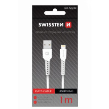 Swissten Basic Fast Charge 3A Lightning (MD818ZM / A) Datu un Uzlādes Kabelis 1m Balts
