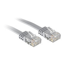 Cat.6 U / UTP Flachband-Patchkabel grau 3m without Schirmung