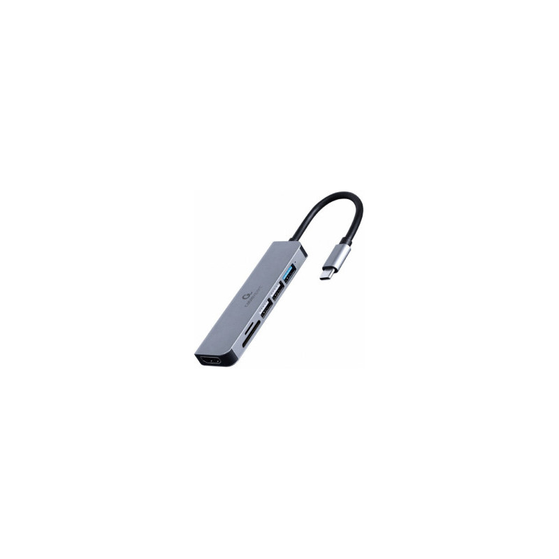 Adapter USB-C 6in1 HDMI USB 3.1 USB 2.0x2 card reader