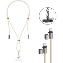 CABLE USB-C TO USB-C 1.65M / LANYARD BEIGE 7991001 INTENSO