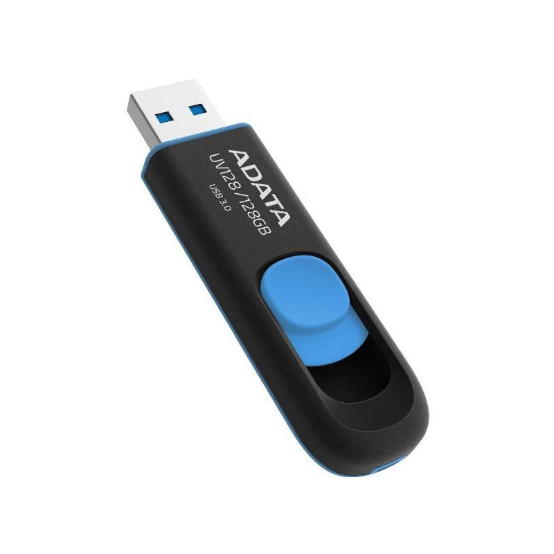 ADATA DashDrive UV128 128GB USB flash drive USB Type-A 3.2 Gen 1 (3.1 Gen 1) Black Blue