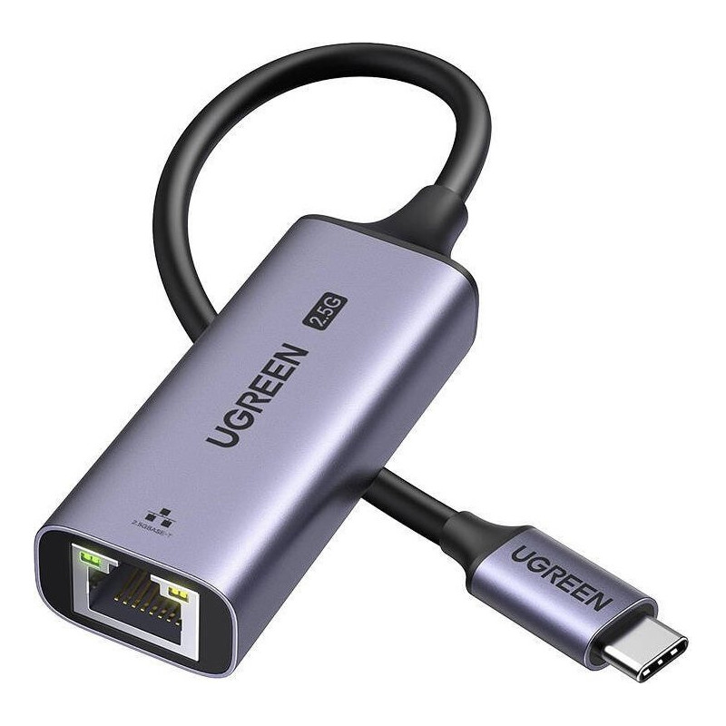 Ugreen Adapter Ethernet CM648 USB-C do RJ45 2.5G black