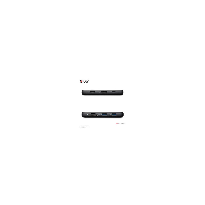 Club3D USB-C 8in1-HUB DP1.4 / HDMI2.0 / USB-C / LAN 8K30Hz PD100W retail