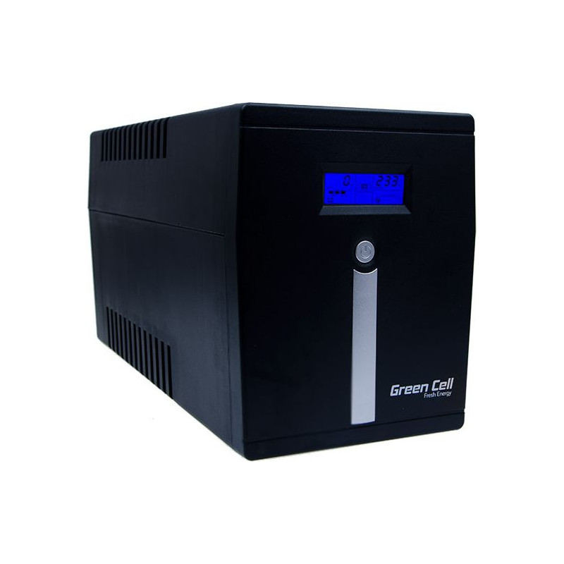 Green Cell Uninterruptible Power Supply UPS 1500VA 900W with LCD Display