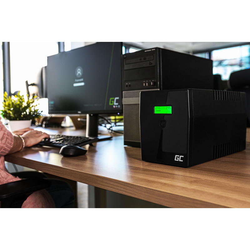 Green Cell UPS05 uninterruptible power supply (UPS) Line-Interactive 3 kVA 1200 W 5 AC outlet(s)