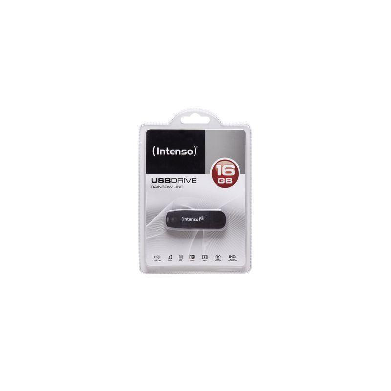 INTENSO Rainbow Line 3502470 (16GB USB 2.0 black color)