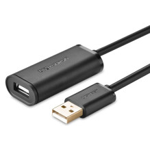 UGREEN USB kabela pagarinatajs aktivs AM - AF 5m melns US121
