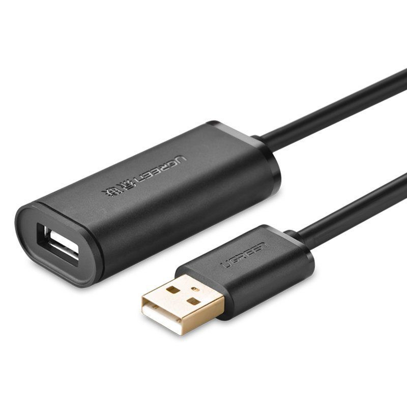 UGREEN USB kabela pagarinatajs aktivs AM - AF 5m melns US121
