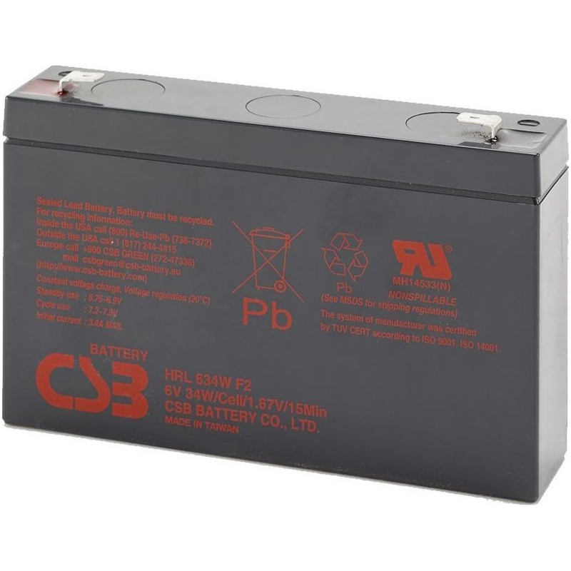 CSB Akumulator 6V / 9Ah (HRL634WF2)