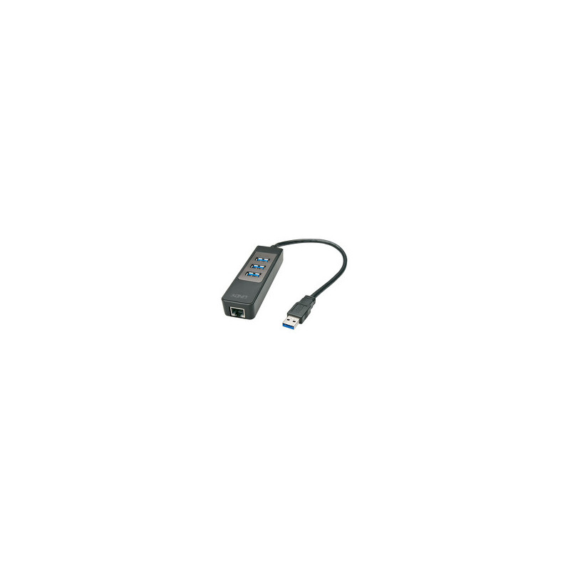 Lindy USB 3.1 / 3.0 Hub &amp; Gigabit Ethernet Adapter