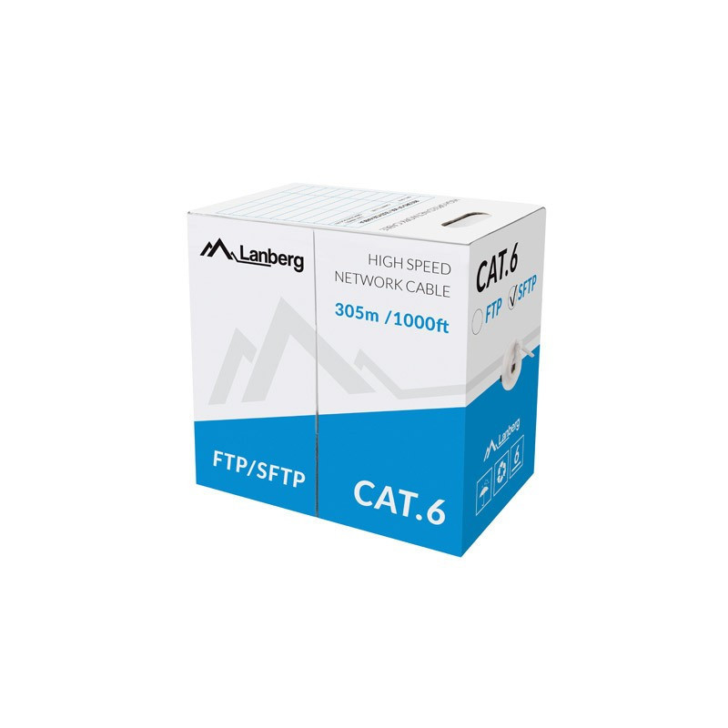 Cable gray wire CAT 6 CU 305 m SFTP