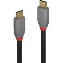 Lindy 1m USB 3.2 Type C to C Cable 20Gbps 5A PD Anthra Line 4002888369015