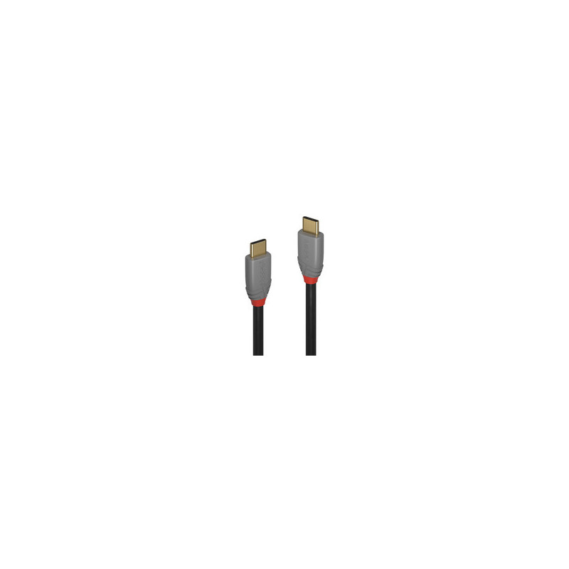 Lindy 1.5m USB 3.2 Type C to C Cable 20Gbps 5A PD Anthra Line