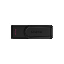 Kingston USB Flash Drive DataTraveler Exodia S 64 GB USB 3.2 Gen 1 Black