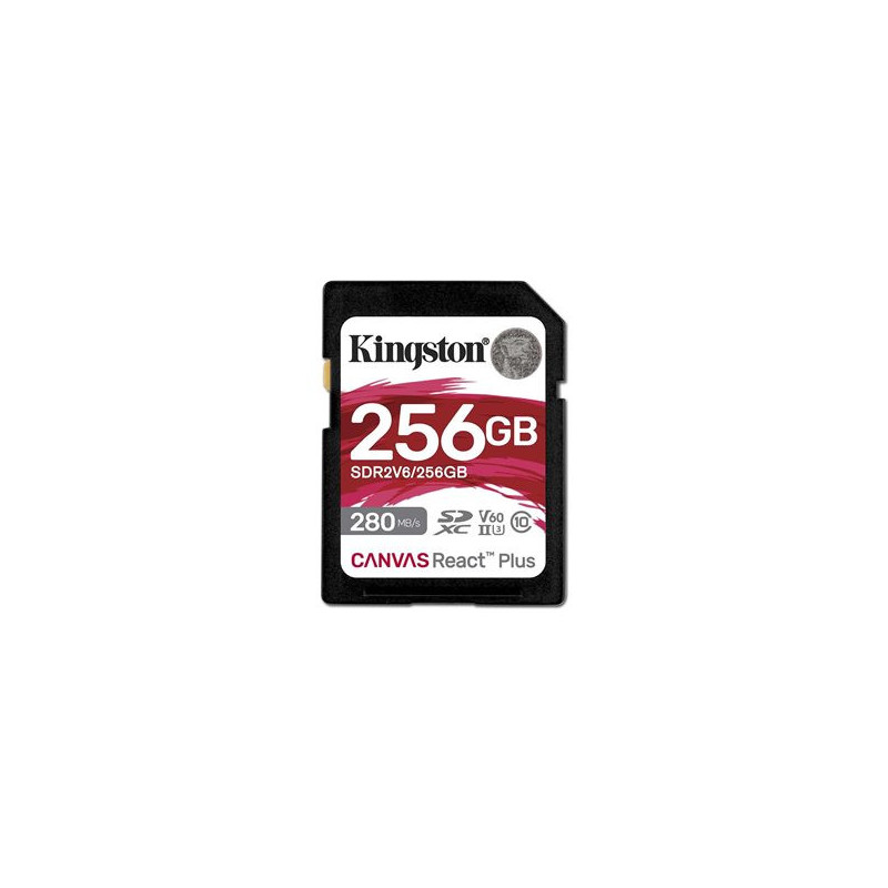 KINGSTON 256GB Canvas React Plus SDXC