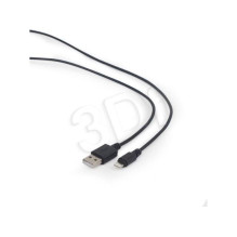 Gembird USB data sync and charging lightning cable 2m black