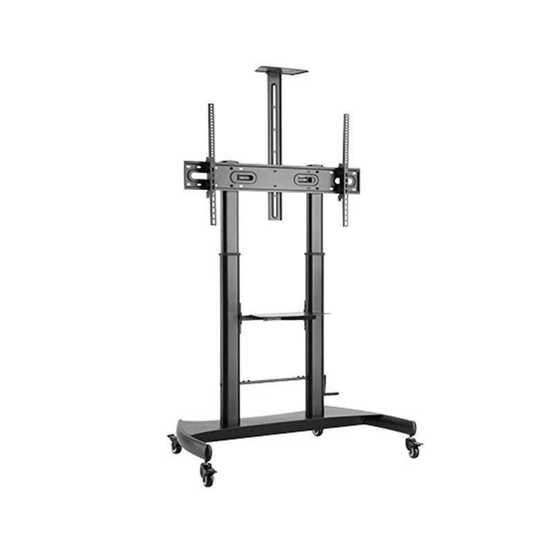 Height adjustable TV floor stand witch wheels 60-100 inch