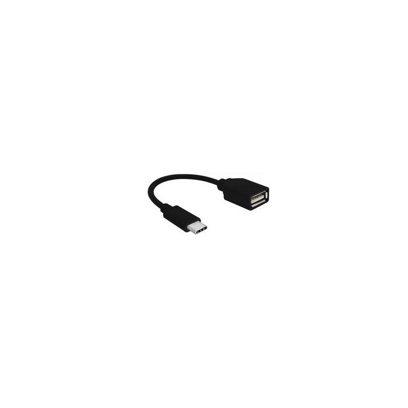 Gembird OTG USB Type C Male - USB Female 0.2m Black