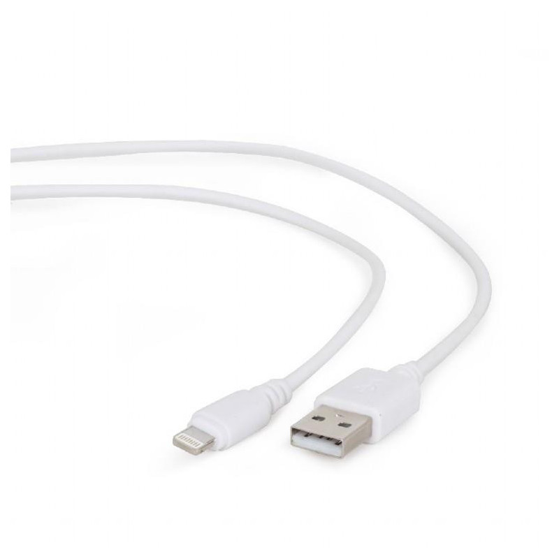 Gembird USB to 8-pin sync and charging cable white 1m